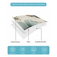 thumbnail image 5 of Quilts Full Size, Turquoise Tulip Soft Comforter Bedding Set for Bed, Spring Vintage Botanical Butterfly Floral Lightweight Quilted Bedspread with Pillow Cover(2 Pieces) for All Season, 78x90 Inch, 5 of 6