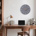 thumbnail image 5 of Wall Clock 14 Inch Gray Operated Silent Non Ticking Simple Modern Wood Decorative For Bedroom Living Room Kitchen Home Office, 5 of 9
