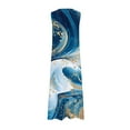 thumbnail image 5 of Ovzne Robes pour Femmes 2025 Robe d'Été Mode Femme Confortable Impression d'Été Sans Manches Robe Col en V Robe de Printemps Imprimée Liquidation, 5 of 5