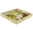 thumbnail image 5 of Northlight Set of 3 Birdhouse Garden Theme Square Wooden Serving Trays 16" - Green/Blue, 5 of 9