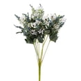 thumbnail image 2 of Enova Home 18" Height Mixed Artificial Silk Daisy Fake Flowers Bush for Home Wedding Decoration (White), 2 of 3