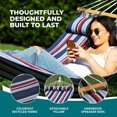 thumbnail image 4 of Bliss Hammocks Caribbean Hammock with Pillow and Hardware, 48 Inch Wide, Patriot, 4 of 12