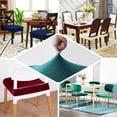 thumbnail image 5 of Efavormart Champagne Velvet Dining Chair Seat Cover, Stretchable Chair Cushion Cover with Tie Removable Washable Upholstered Protector Seat Slipcovers for Dining Room, Office, 5 of 11