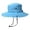Blue, variant on Ticikt Ladies' Outdoor Sun Hat, Breathable Wide Brim Bucket Hat with Chin Strap for Camping,Pink