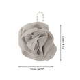thumbnail image 2 of Unique Bargains 1 Pc Rose Bath Shower Loofah Sponge Body Puffs for Bathroom Khaki, 2 of 6