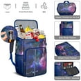 thumbnail image 5 of Spacecraft Cooler Backpack - 20L Insulated Leakproof Soft Cooler Bag for Beach, Picnic & Travel, Holds 26 Cans, Star Constellation & Moon Design, 5 of 6