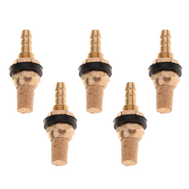 Pecera Accesorios para acuario Yinane Oxigenación Cobre Burbuja piedra Bomba de aire 5 Piezas 4mm