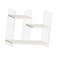 thumbnail image 3 of Estante para tazas de MDF acrílico, estante de exhibición para estación de café con estantes multicapa y Piso blanco, 3 of 9