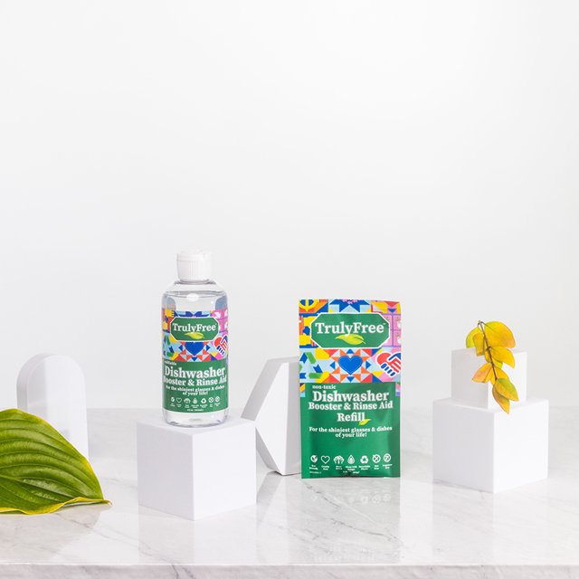 Truly Free Refillable NonToxic Dishwasher Booster & Rinse Aid Starter