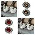 thumbnail image 3 of 2Pcs Removable Shoe Decoration Clips for Wedding Bride Crystal High Heel Bags Hat Buckles Footwear Accessories, 3 of 20