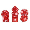 thumbnail image 1 of Ensemble de dés Polyédriques, 7 Pcs dés Acryliques pour Jeux de Table de Rôle RPG Accessoires de Jeu de Table, Motif Perle Rouge, 1 of 6