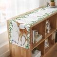 thumbnail image 6 of Table Runners 72 Inches Long Dress Scarves, Spring Botanical Farmhouse Kitchen Table Runner, Coffee Tablerunners, Watercolor Leaves Deers Birds Country 14x72 Inch, 6 of 9