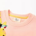 thumbnail image 4 of Godderr Kid Girl Ruffle T- Shirt Cotton Sweatshirt Embroidered Soft Comfortable Toddler Spring Tops, 4 of 5