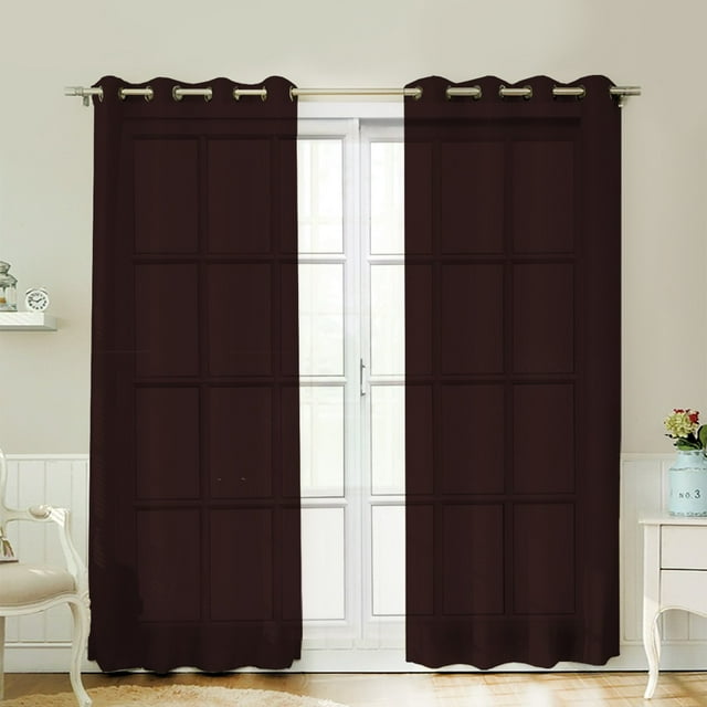 Cortinas Largas con Aros Alfer Home Lisa 2.80 X 2.10 M Juego de 2 paneles