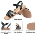 thumbnail image 3 of Ataiwee Women's Flat Slide Sandals - Casual Comfortable Criss Cross Squsre Toe Flat Summer Sandals., 3 of 8