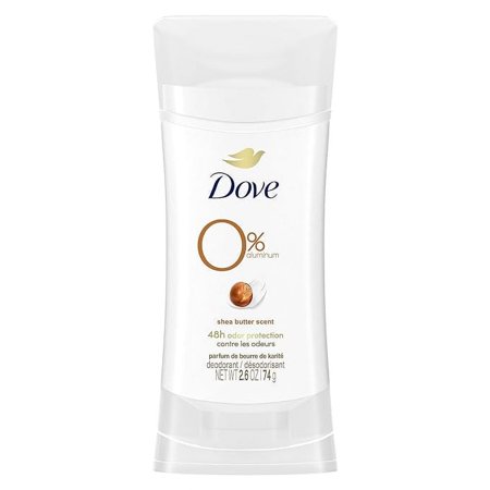 Dove 0% Aluminum Deodorant Stick Non irritating Deodorant for Underarm Care Shea Butter Kindest Aluminum Free Deodorant 2.6 oz