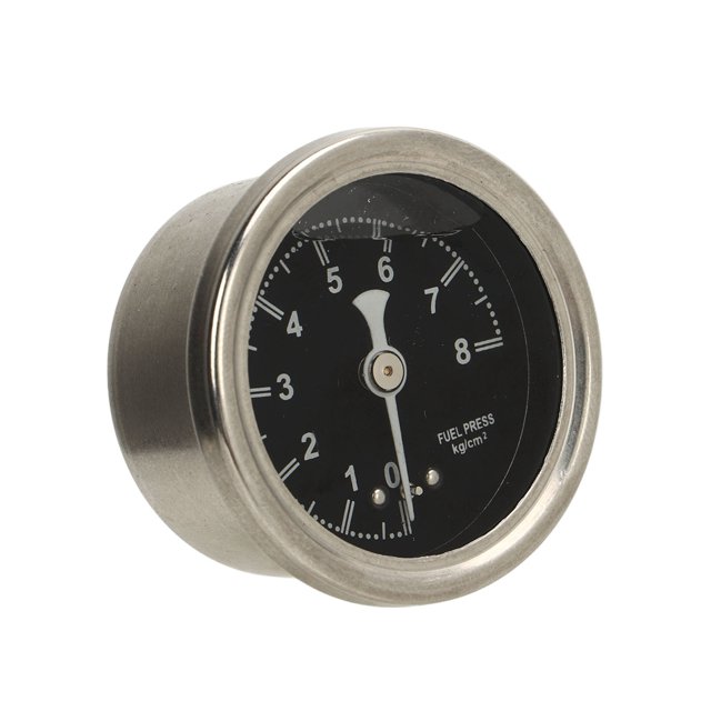 Jadeshay Medidor De Presión De Combustible 1/8NPT, Tamaño De Esfera De 2 Pulgadas, Medidor Regulador De Presión De Combustible Ajustable De Alta Precisión, Universal para Automóviles