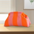 thumbnail image 6 of Yucurem Women Knitted Clutch Purse Small Stripe Purse Woven Bag For Female (Pink Orange) Clutch bag (J), 6 of 6