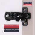 thumbnail image 4 of Enganche de cerradura de puerta Cerrojo de puerta antiguo Cerrojo de puerta sin perforaciones Hebilla de puerta Cerradura antirrobo Hebilla de puerta de granero Cerradura de puerta corrediza, 4 of 5