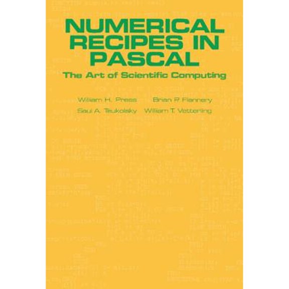 Pre-Owned Numerical Recipes in Pascal (First Edition): The Art of Scientific Computing (Hardcover) 0521375169