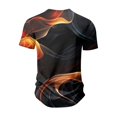 thumbnail image 4 of Summer New Men's Popular T-shirt Printed V-neck Short Sleeved T-shirt M, 4 of 5