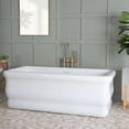 thumbnail image 2 of Brighton 67 Inch Acrylic Double Ended Freestanding Tub - No Faucet Drillings, 2 of 2