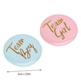 thumbnail image 2 of 3packs Gender Reveal Button Pin for Baby Shower Party ,Metal Material Blue Pink English Pattern Attractive Decorative Party Gender Reveal Badge, 2 of 9