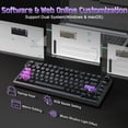 thumbnail image 3 of YUNZII RT75 PRO Wireless Gaming Keyboard,Hall Effect Mechanical Rapid Trigger Magnetic Keyboard Bluetooth/USB-C/2.4G 8KHz Polling Rate &128K Scan,RGB, 3 of 9