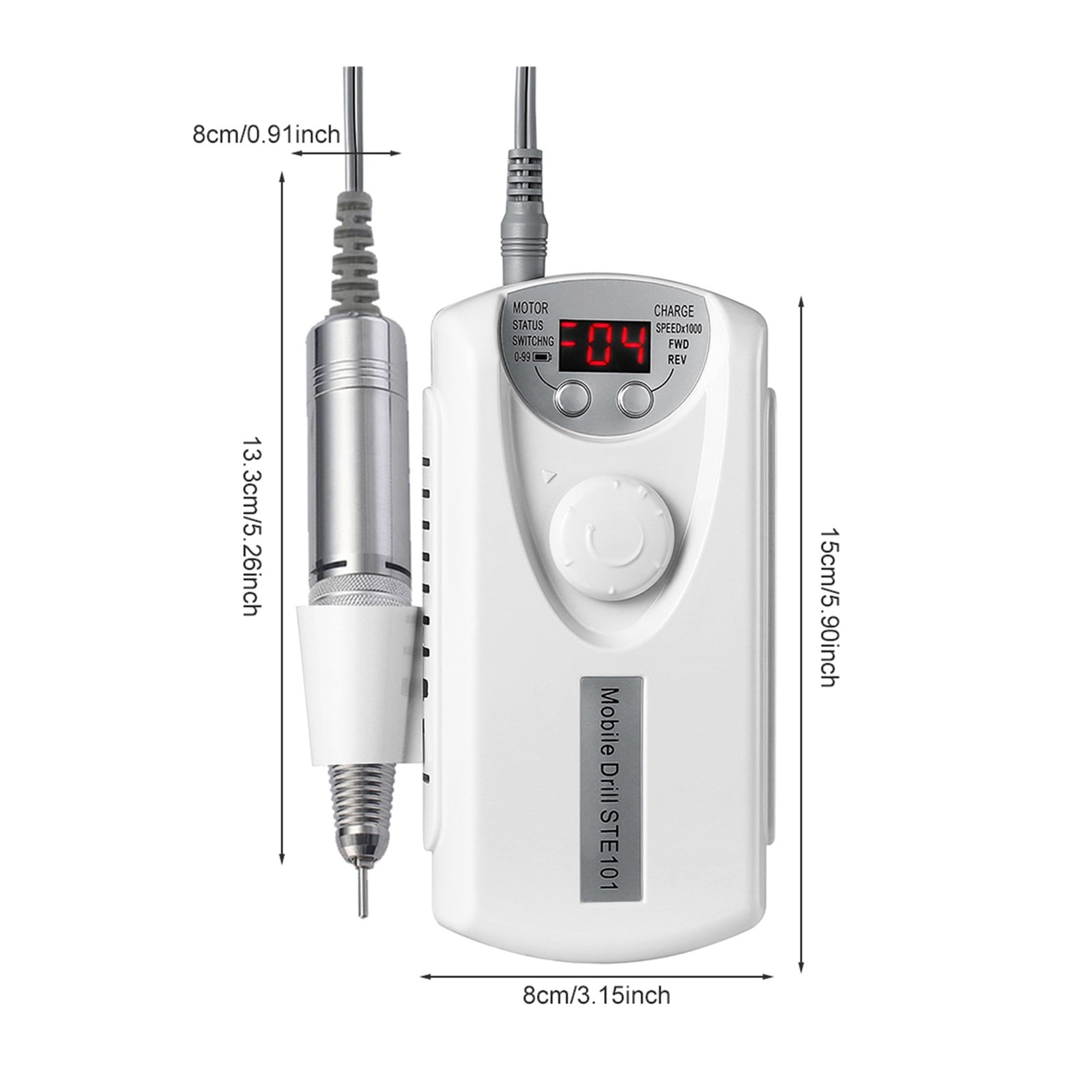 35000RPM Nail Drill Machine With HD LCD Display, Rechargeable Nail Master For Manicure, Portable Nail Drill Milling Machine ,Low Noise