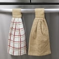 thumbnail image 5 of RITZ 3-Pack Solid and Multi Check Tie Towel Set, Biscotti, 5 of 5