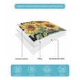 thumbnail image 5 of Quilts Twin XL Size, Sunflower Vintage Soft Comforter Bedding Set for Bed, Farmhouse Floral Black Checkered Lightweight Quilted Bedspread with Pillow Cover(2 Pieces) for All Season, 68x98 Inch, 5 of 6