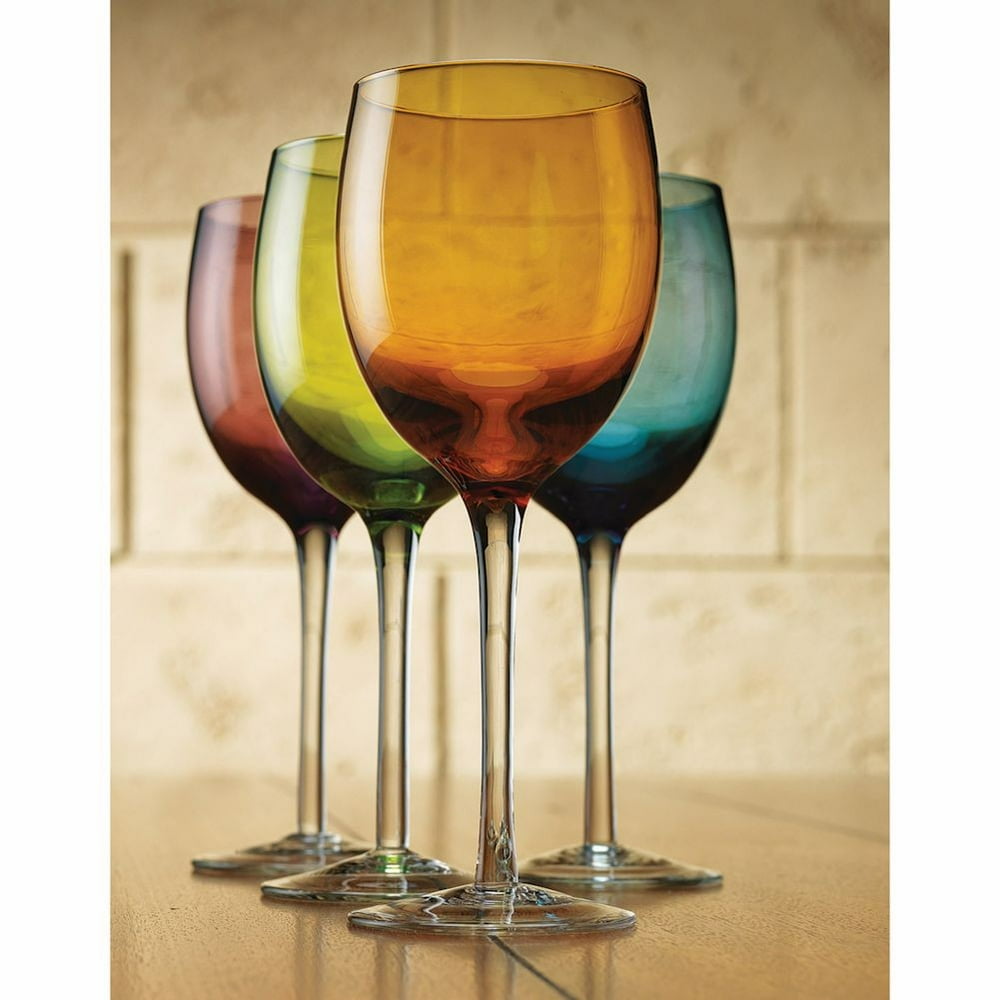 colored wine tumblers