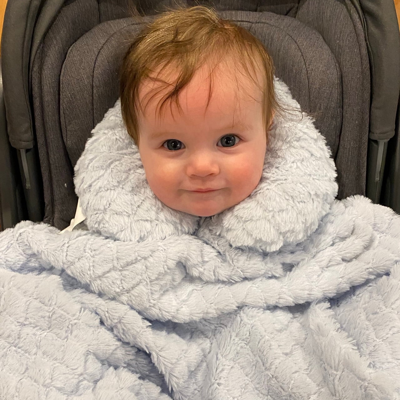 Blue Baby Blanket with Travel Pillow Walmart