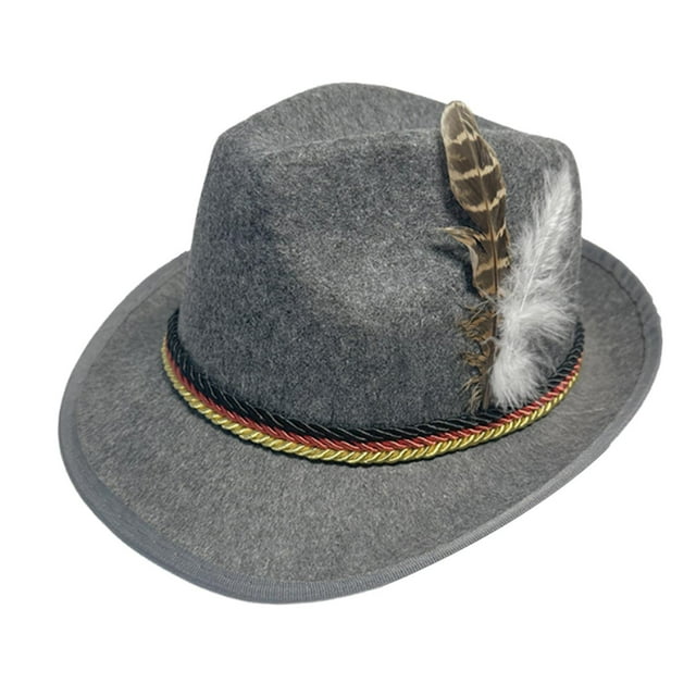 segolike Chapeau Cowboy pour Femmes Hommes Mode Chapeau Jazz Classique pour Voyage de Rue Magasinage Gris Foncé