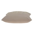 thumbnail image 4 of 20" x 7" x 20" Stunning Transitional Tan Cotton Pillow Cover With Poly Insert, 4 of 5
