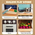 thumbnail image 4 of Kitchen Playset for Kids Ages 3-8, Wooden Pretend Play Kitchen with Cooking Accessories, 4 of 7