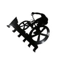 thumbnail image 1 of Wosthever Estante para bicicleta de montaña, bolsa montada en la pared, soporte para sombrero con 6 ganchos, colgador de decoración artística Almacenamiento y organización del hogar, 1 of 6
