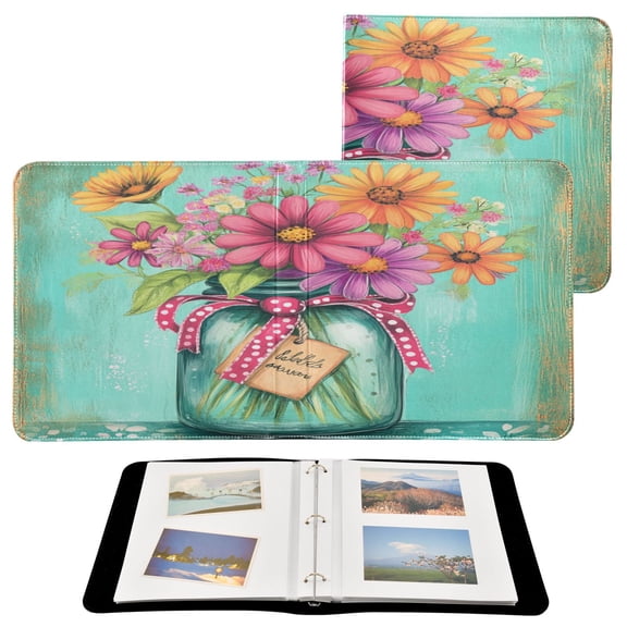 BZSMCE Photo Album Book Scrapbooking Colorful Blossom Printed Picture Album