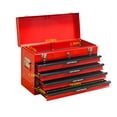 thumbnail image 2 of 4-Drawer Portable Steel Tool Box, 20 inch Lockable Metal Tool Chest with Ball-Bearing Slides,Tool Storage Cabinet for Father's Garage Workshop, 2 of 15