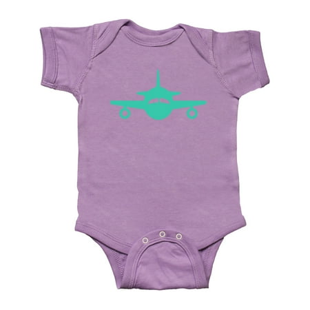 

Inktastic Cute Teal Airplane Gift Baby Boy or Baby Girl Bodysuit