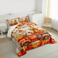 thumbnail image 3 of jejeloiu Autumn Harvest Pumpkin Full Size Comforter Sets,Fall Yall Maples Bedding Comforter Set,Cartoon Gnome Bedding Sets For Men Women,Microfiber Bedroom Decor Reversible,3-Piece, 3 of 8