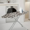 thumbnail image 2 of Kuiaobaty Ironing Board Cover with Elastic & Adjustable Hook and Loop Fastener, Polyester Spandex Fabric Iron Board Cover Standard Size, Leopard Print Grey, 2 of 5