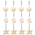 thumbnail image 1 of Juego De Ganchos Colgantes Con Forma De Concha De Estrella De Mar, Juego De Ganchos Colgantes De Acero Inoxidable Para Cortina Yuarrent HA026411-03, 1 of 7