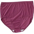 thumbnail image 5 of Fruit of the Loom Women's Eversoft Cotton Plus Size Brief Underwear, Tag Free & Breathable, 6-Pack, Size: 9 Plus-13 Plus, 5 of 6