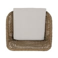 thumbnail image 6 of Pondway Outdoor Wicker and Iron Barstools with Cushion, Set of 2, Light Brown and Beige, 6 of 13