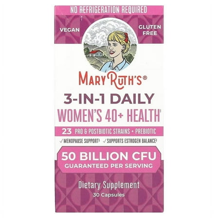 MaryRuth's Womens's 40  Probiotic Blend Vegan Allergen Free Gluten Free - 30 Capsules