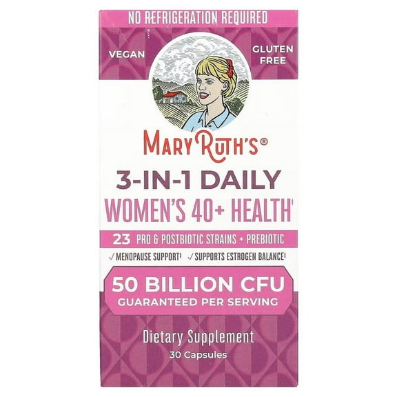 MaryRuth's Womens's 40  Probiotic Blend Vegan Allergen Free Gluten Free - 30 Capsules