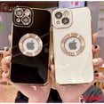 thumbnail image 2 of Galvanizada Hueco show logo Funda Para IPhone 14 11 12 13 Pro MAX X XS XR 7 8 Plus SE 2020 A Prueba De Golpes, 2 of 4
