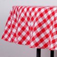 thumbnail image 2 of BalsaCircle 70" Gingham Checkered Polyester Tablecloth Red and White, 2 of 5