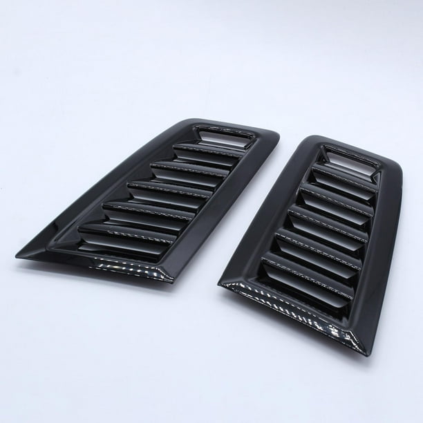 Embellecedor de capó de ventilación de aire, accesorio modificado, piezas exteriores duraderas, cubierta de capó de ventilación para Focus RS, negro Cola Ventilaciones del capó